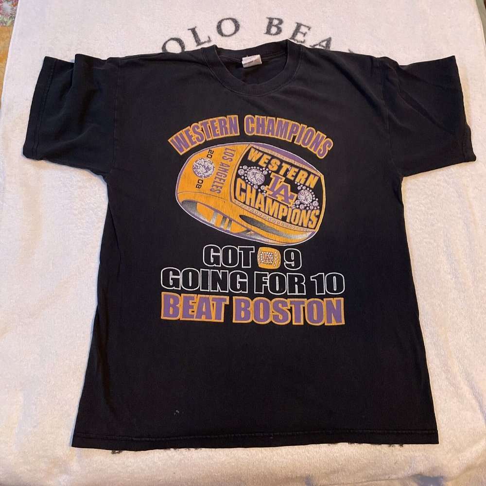 2004 Los Angeles Lakers Playoffs Champions shirt 90s 80s tee for fan men women